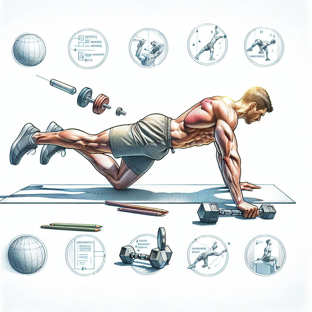 Colored-pencil illustration representing the topic: Fitness Training