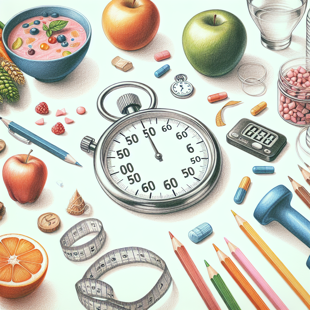 Colored-pencil illustration representing the topic: Health & Fitness