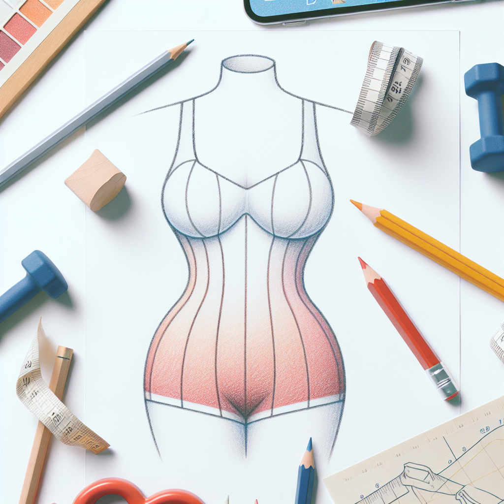Colored-pencil illustration representing the topic: Health and Fitness