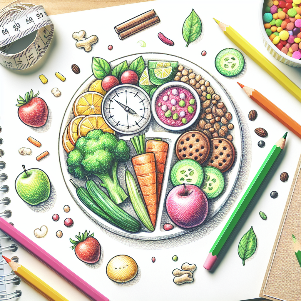 Colored-pencil illustration representing the topic: Weight Loss