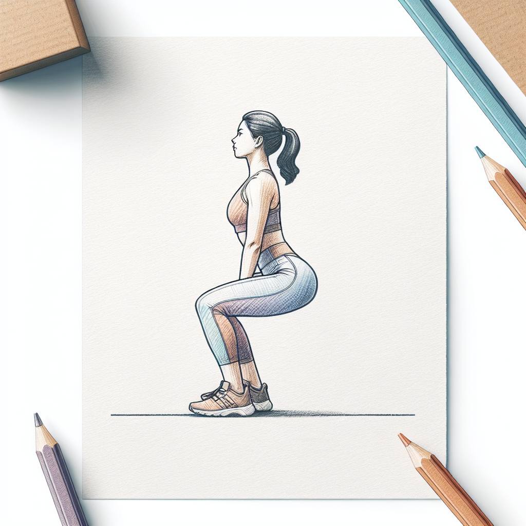 Colored-pencil illustration representing the topic: Fitness