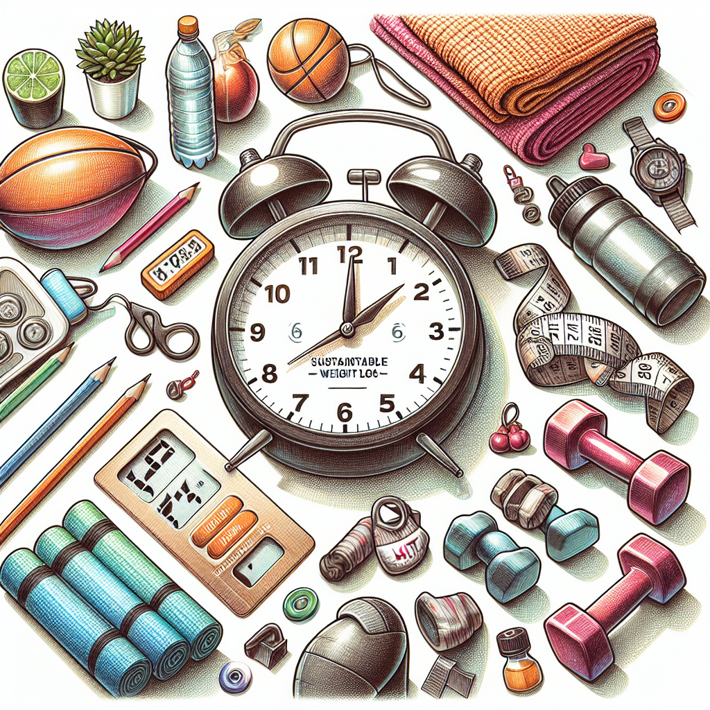 Colored-pencil illustration representing the topic: Fitness