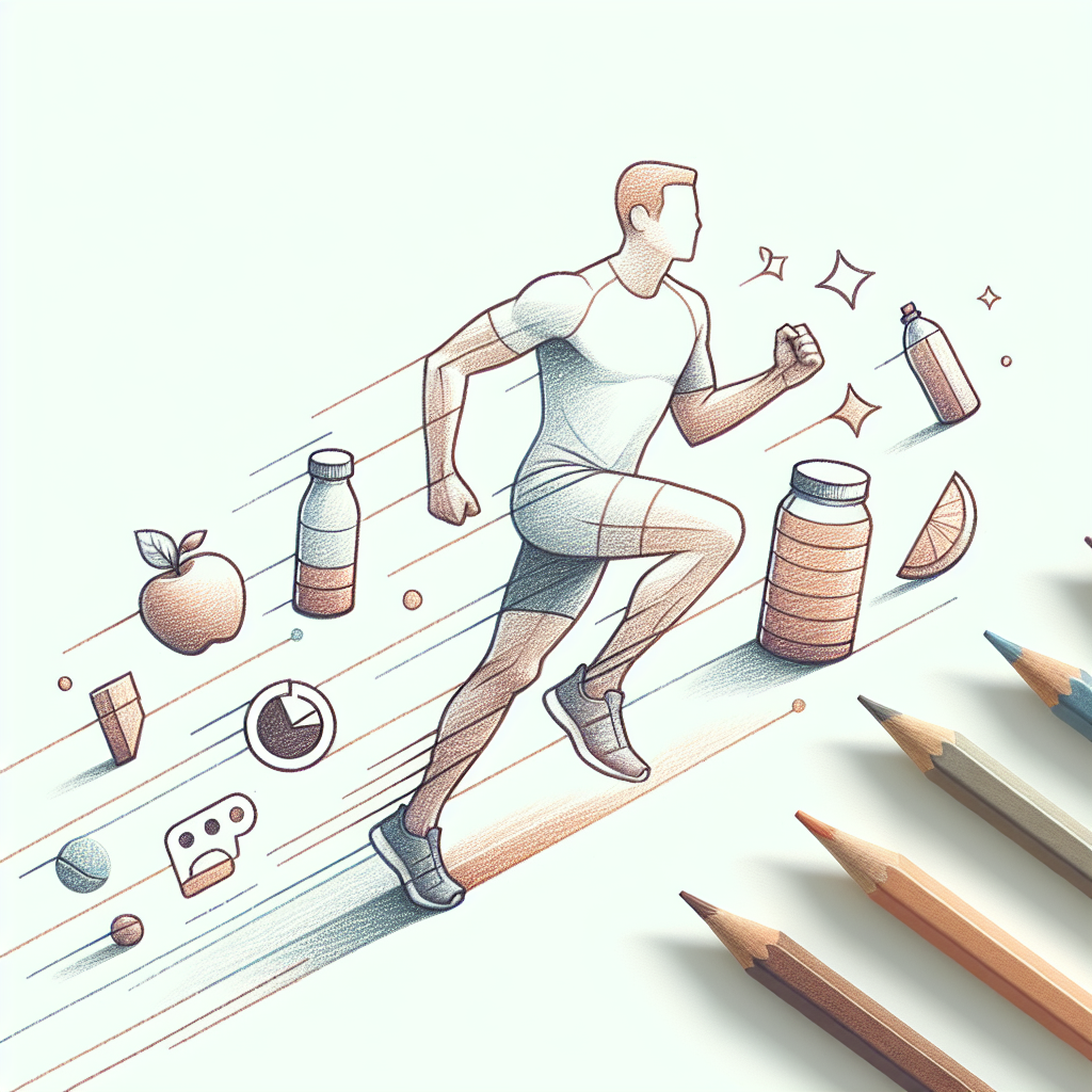 Colored-pencil illustration representing the topic: Fitness and Exercise