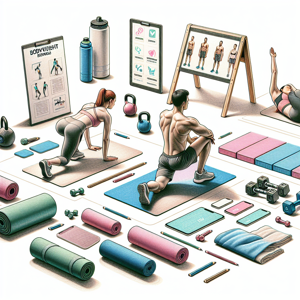 Colored-pencil illustration representing the topic: Fitness