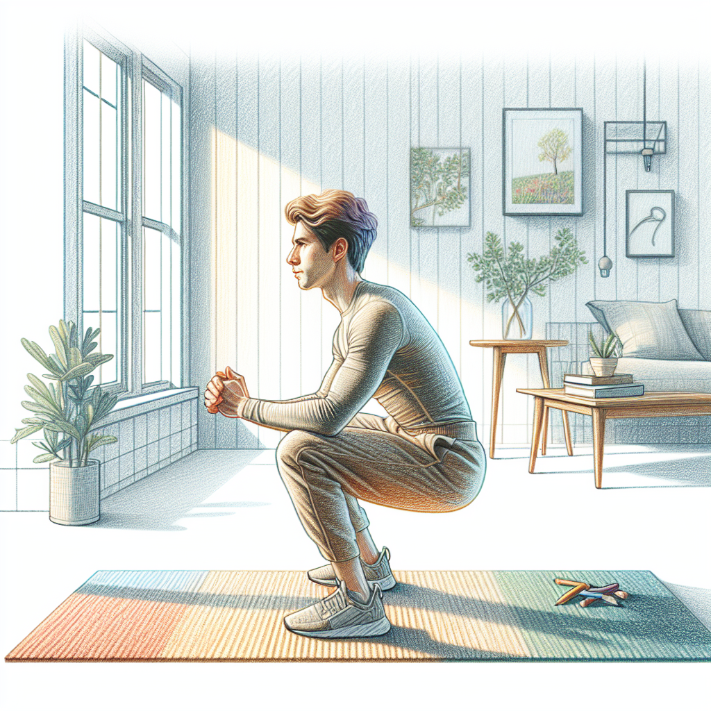 Colored-pencil illustration representing the topic: Fitness