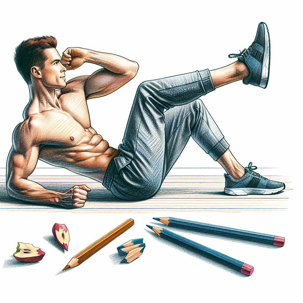 Colored-pencil illustration representing the topic: Fitness Training