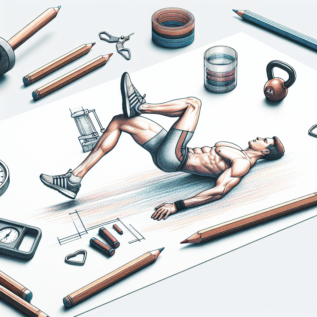 Colored-pencil illustration representing the topic: Fitness Training