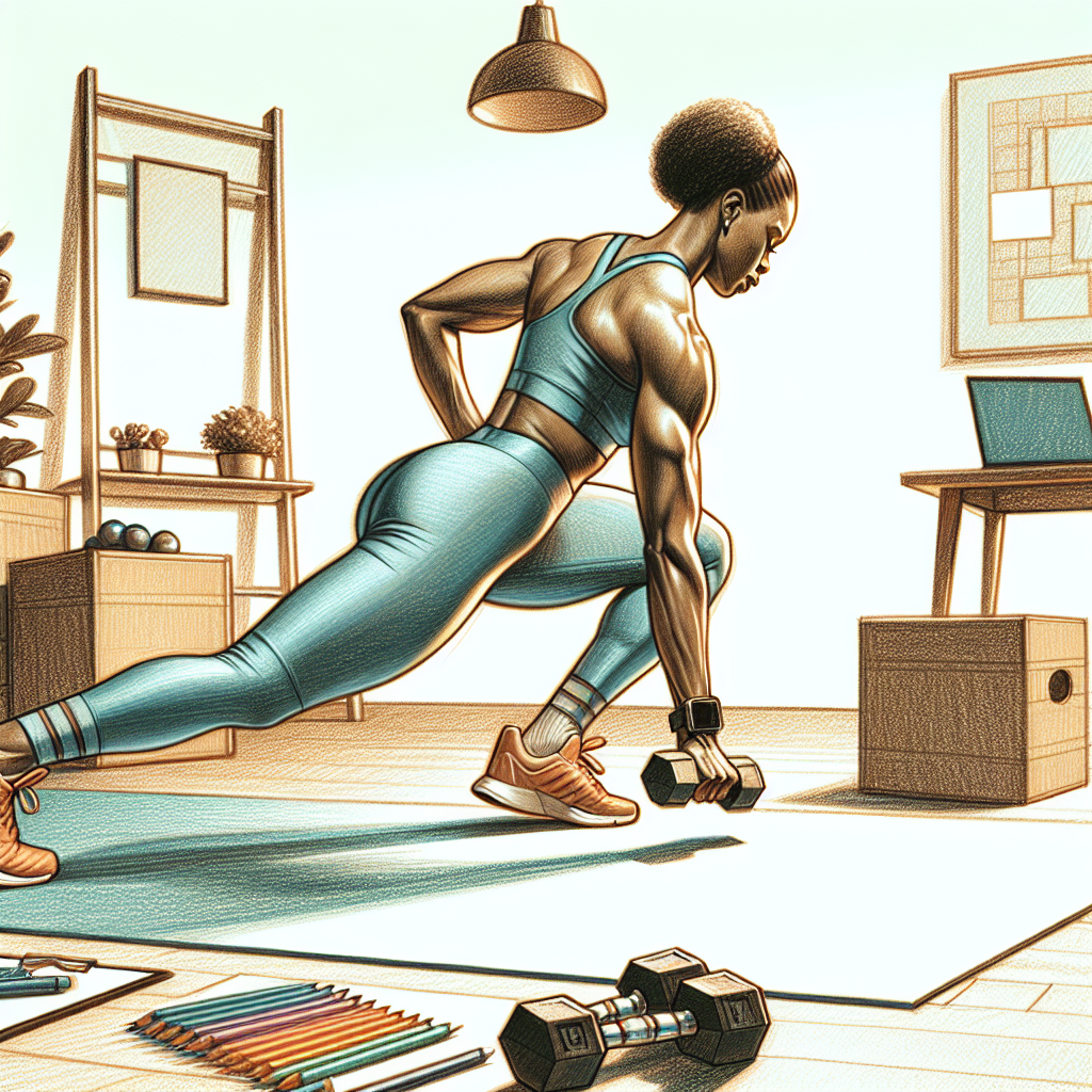 Colored-pencil illustration representing the topic: Fitness Training