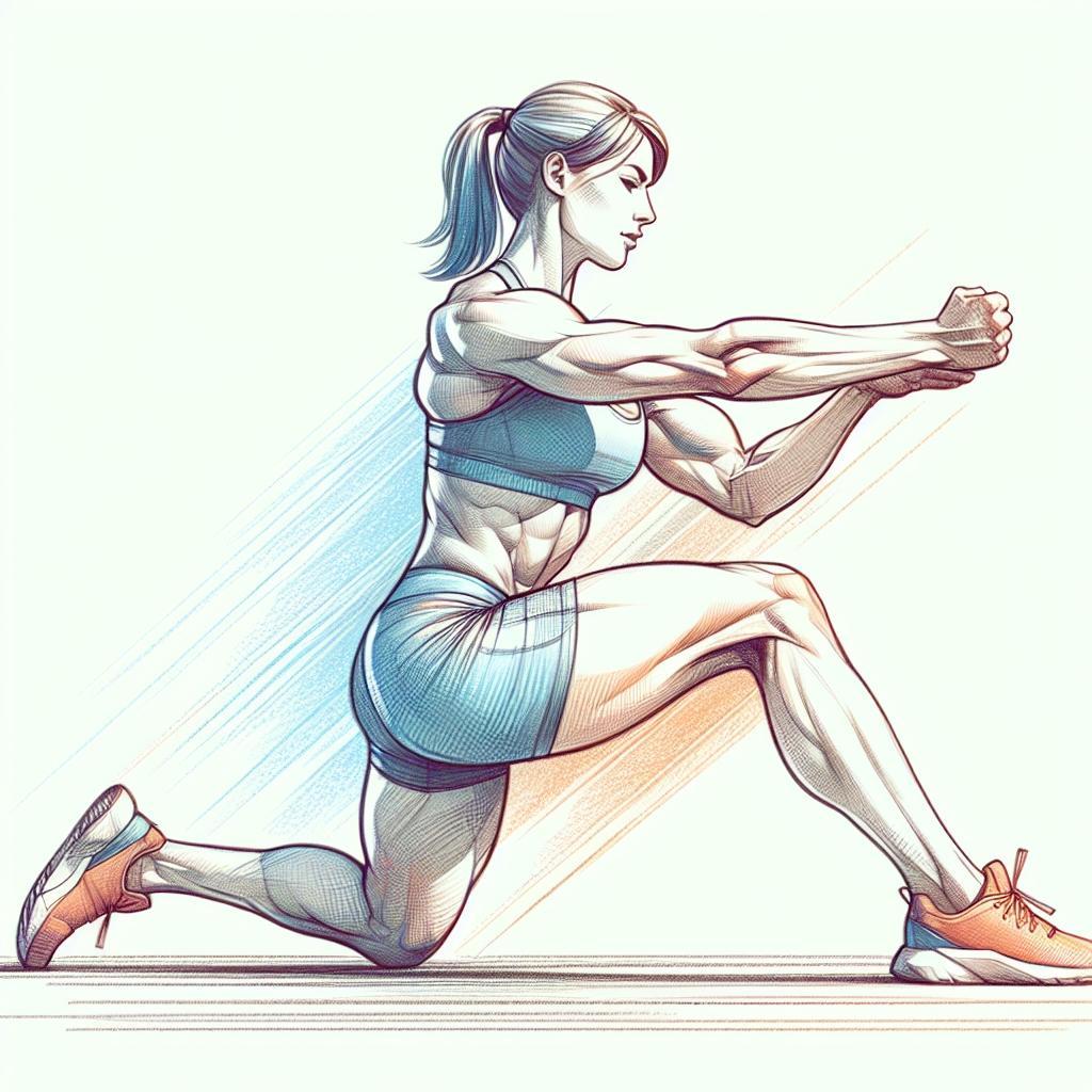 Colored-pencil illustration representing the topic: Fitness Training