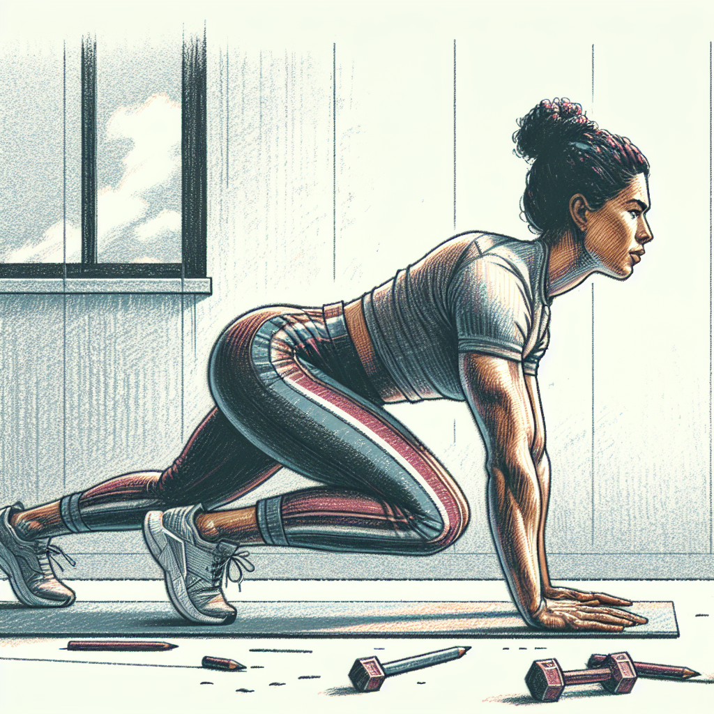 Colored-pencil illustration representing the topic: Fitness