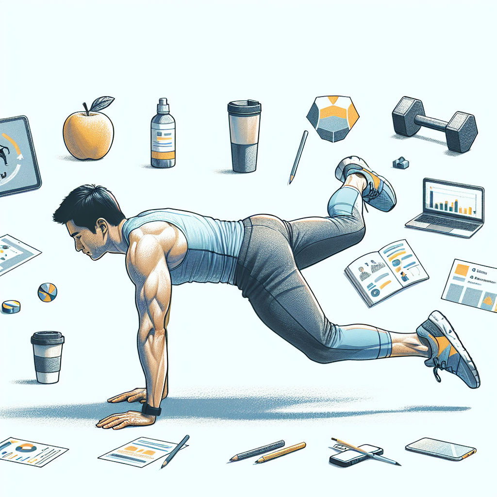 Colored-pencil illustration representing the topic: Home Fitness