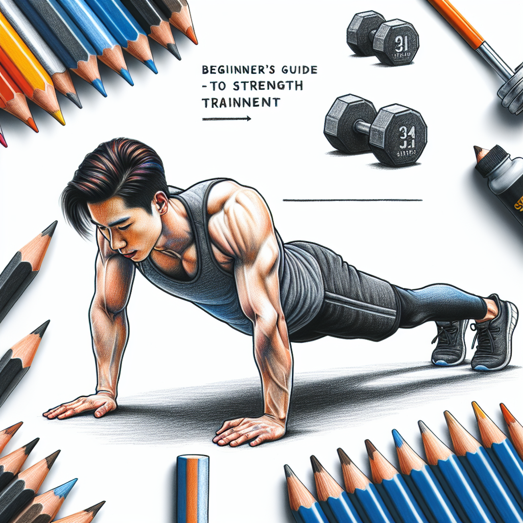 Colored-pencil illustration representing the topic: Fitness Training