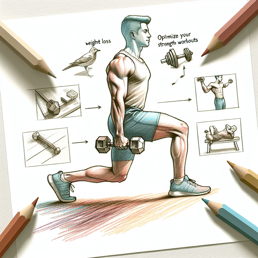 Colored-pencil illustration representing the topic: Fitness Training
