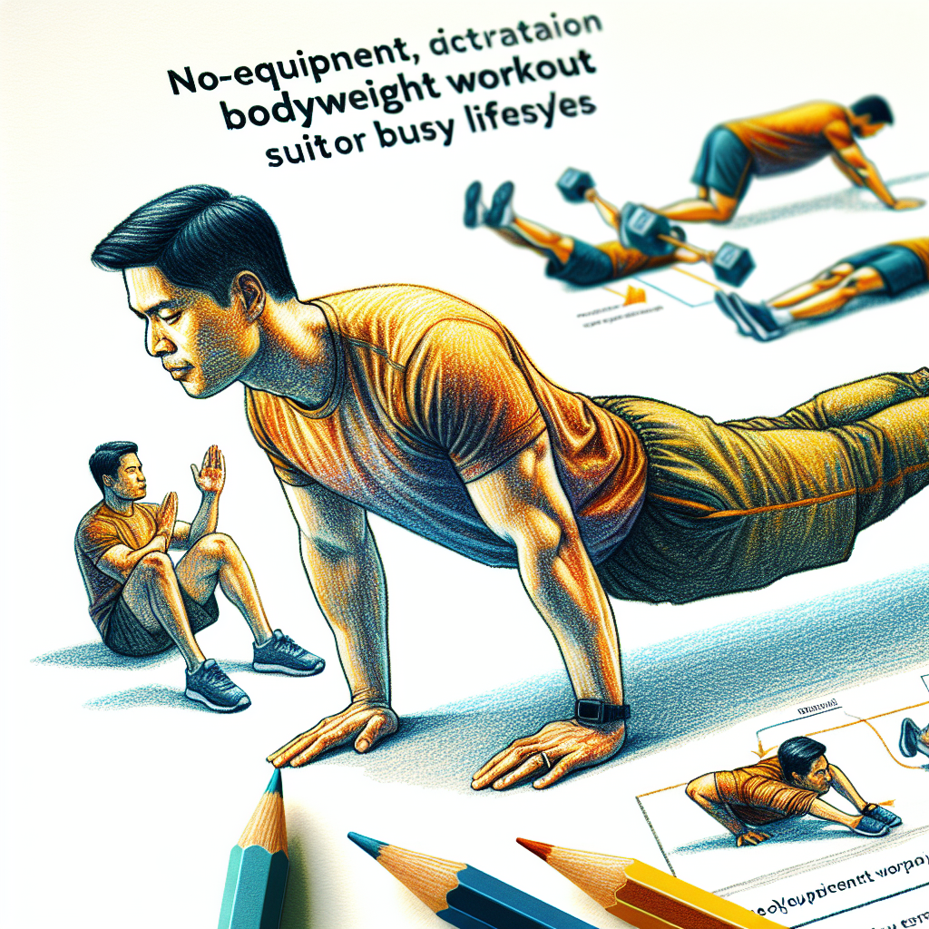 Colored-pencil illustration representing the topic: Fitness Training