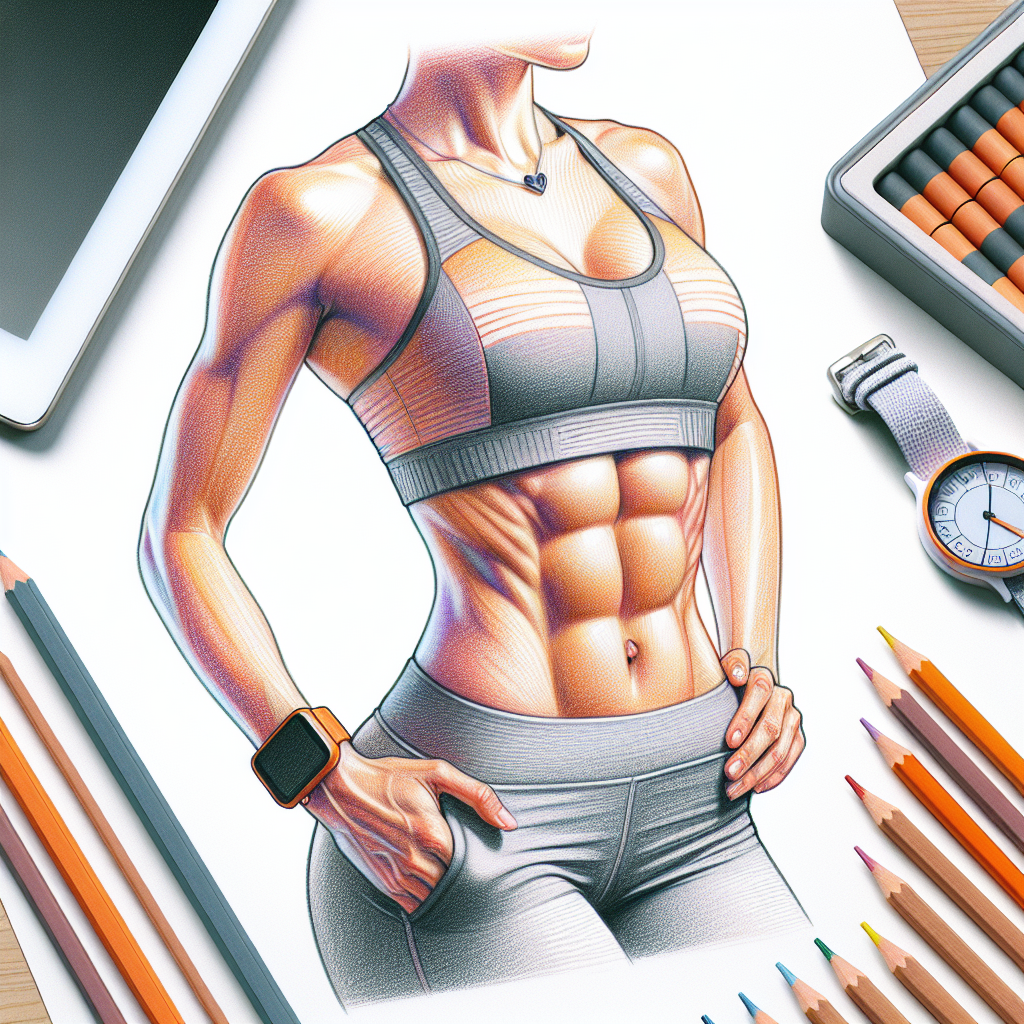 Colored-pencil illustration representing the topic: Fitness Programs