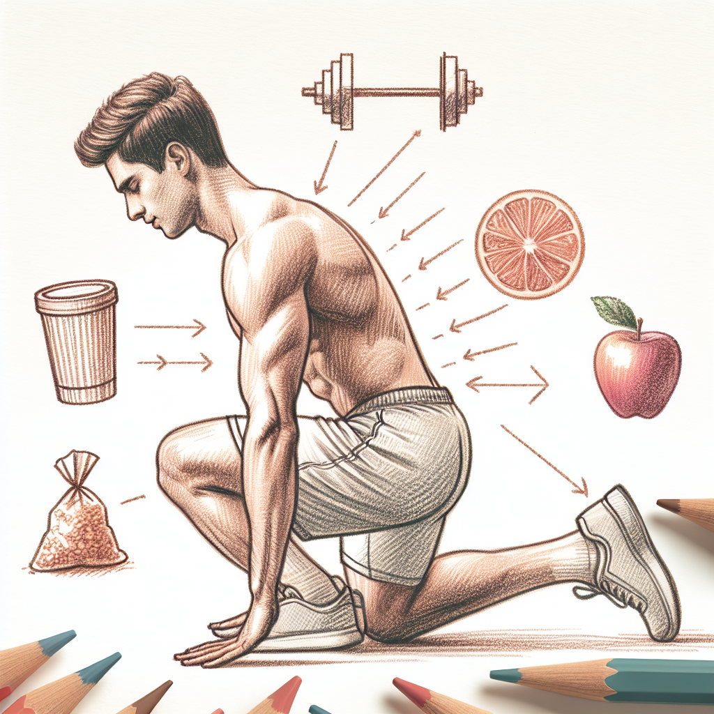 Colored-pencil illustration representing the topic: Fitness Goals