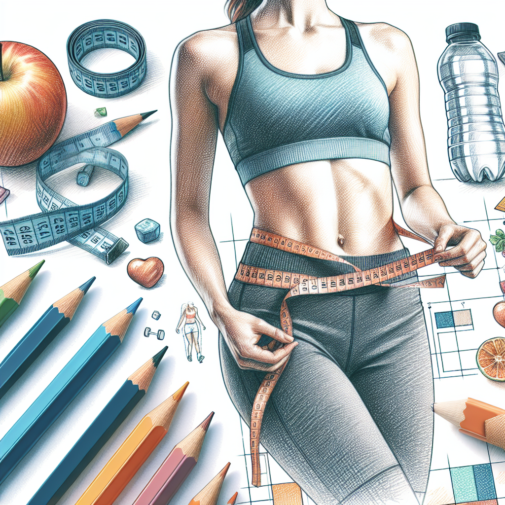 Colored-pencil illustration representing the topic: Fitness and Health