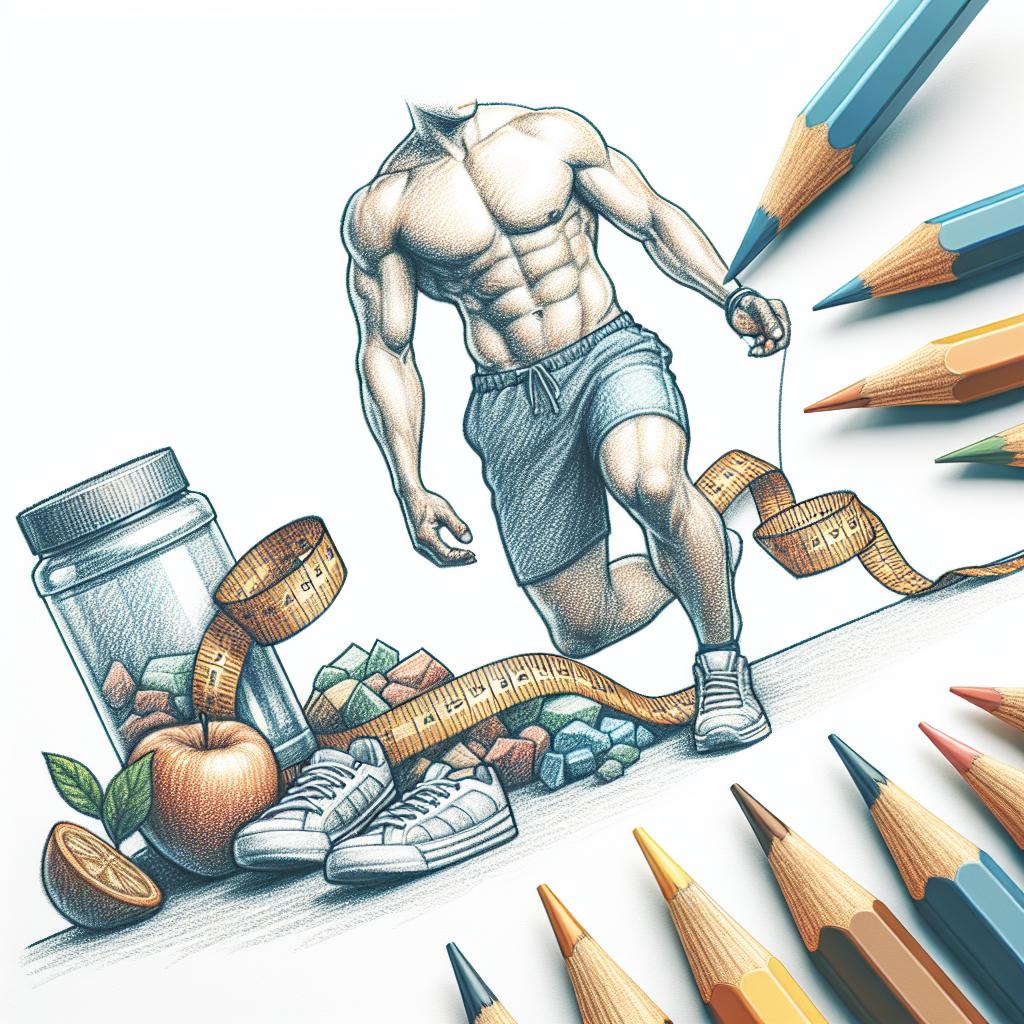 Colored-pencil illustration representing the topic: Fitness Guidance