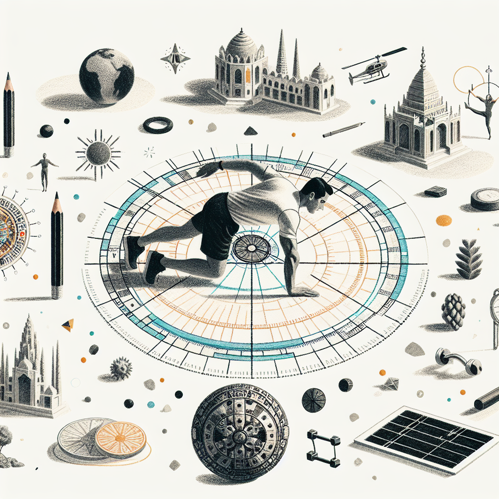 Colored-pencil illustration representing the topic: Fitness Programs