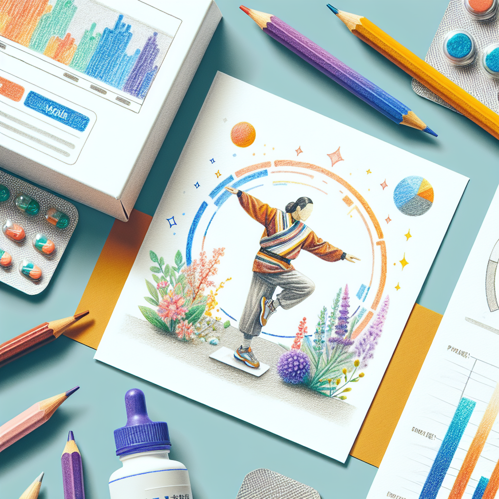 Colored-pencil illustration representing the topic: Fitness and Health
