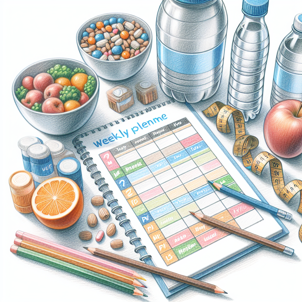 Colored-pencil illustration representing the topic: Health and Fitness