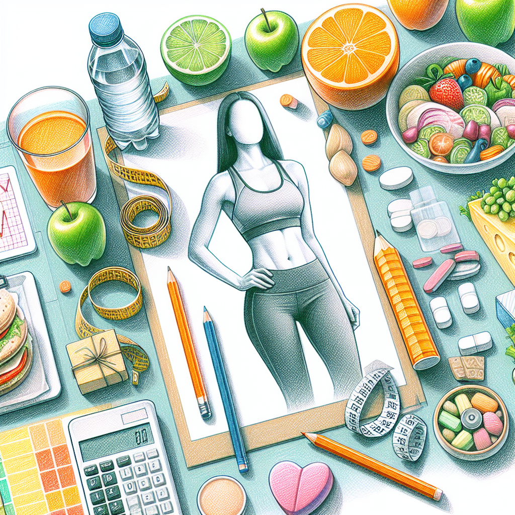 Colored-pencil illustration representing the topic: Nutrition Coaching