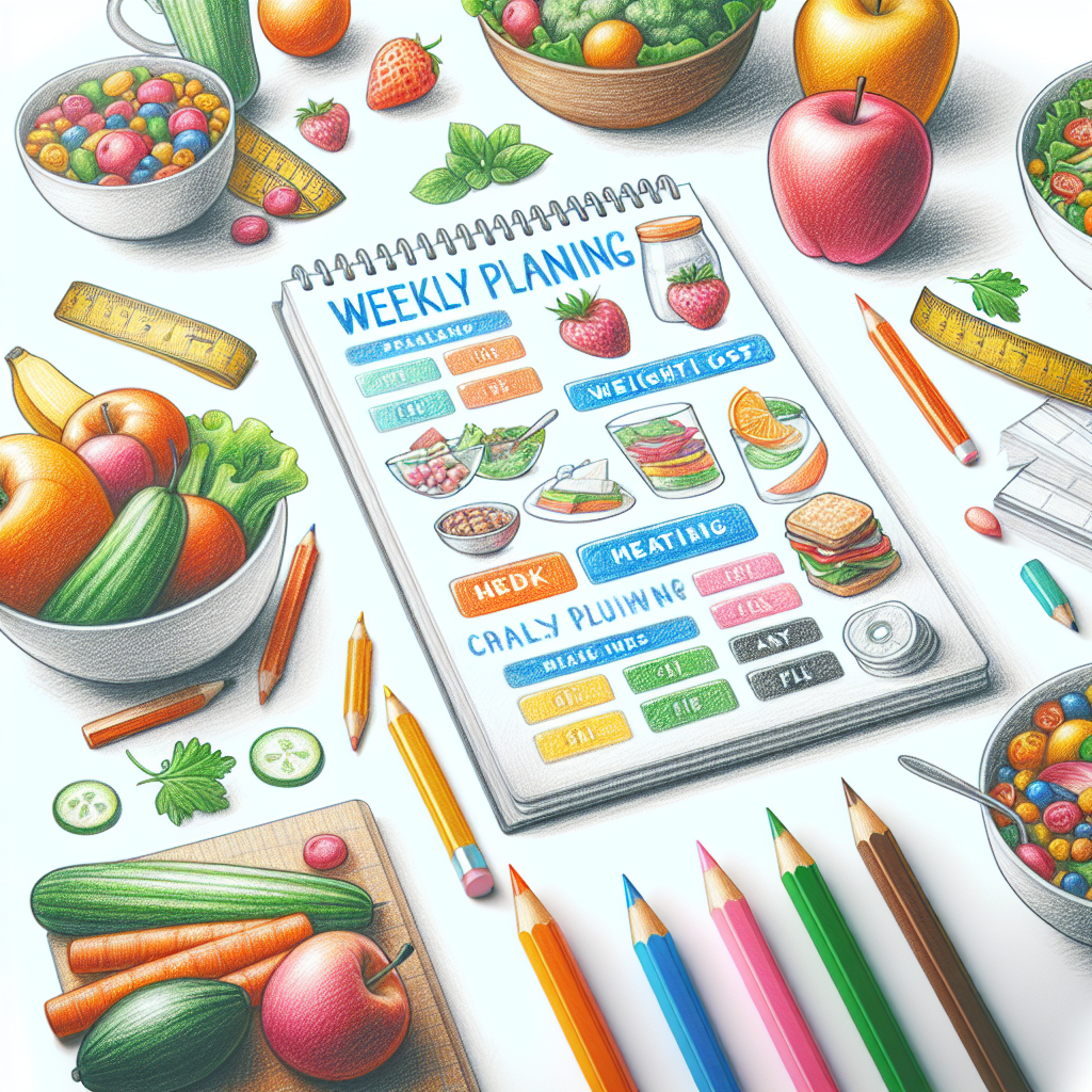 Colored-pencil illustration representing the topic: Nutrition and Diet