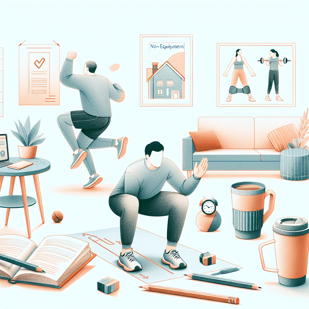 Colored-pencil illustration representing the topic: Fitness Plans
