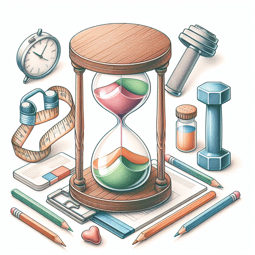 Colored-pencil illustration representing the topic: Fitness and Health