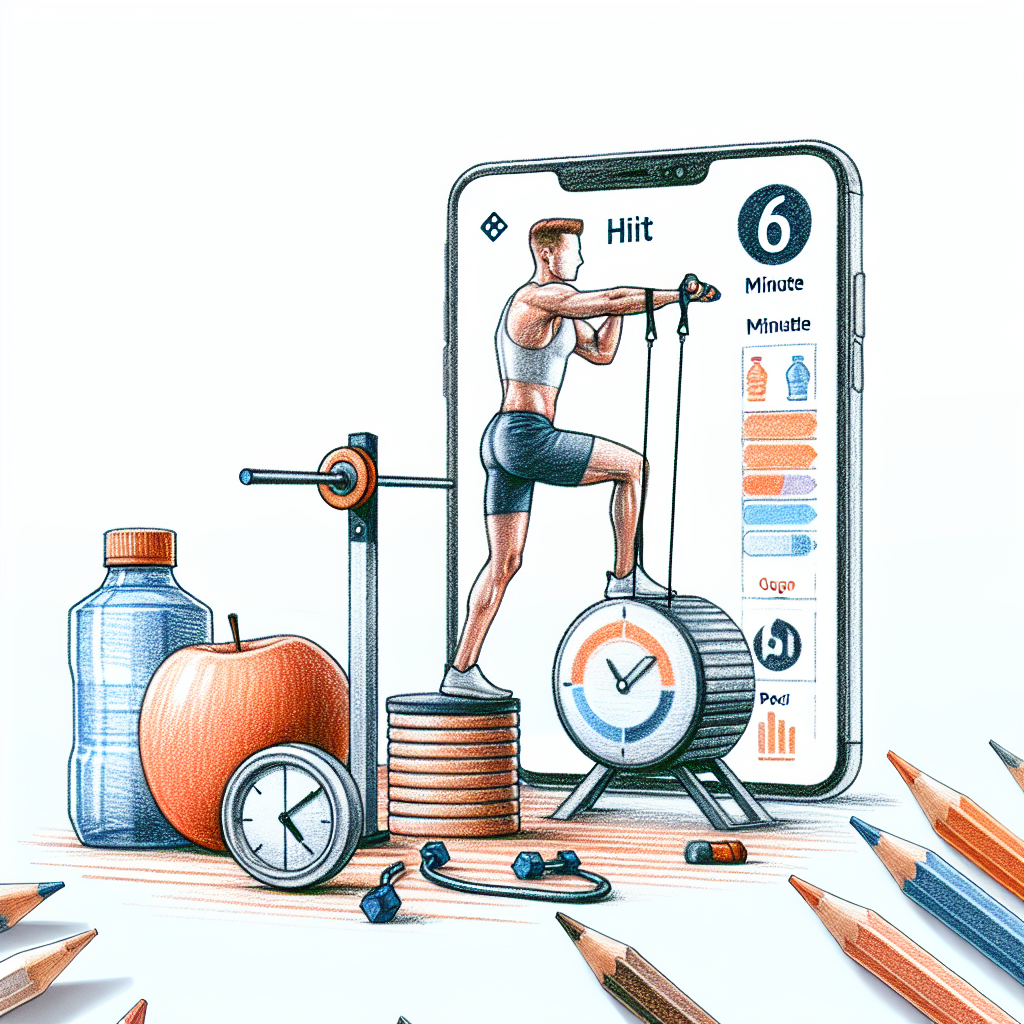 Colored-pencil illustration representing the topic: Fitness