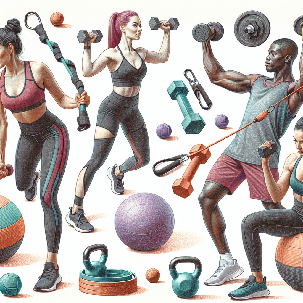Colored-pencil illustration representing the topic: Fitness and Weight Loss