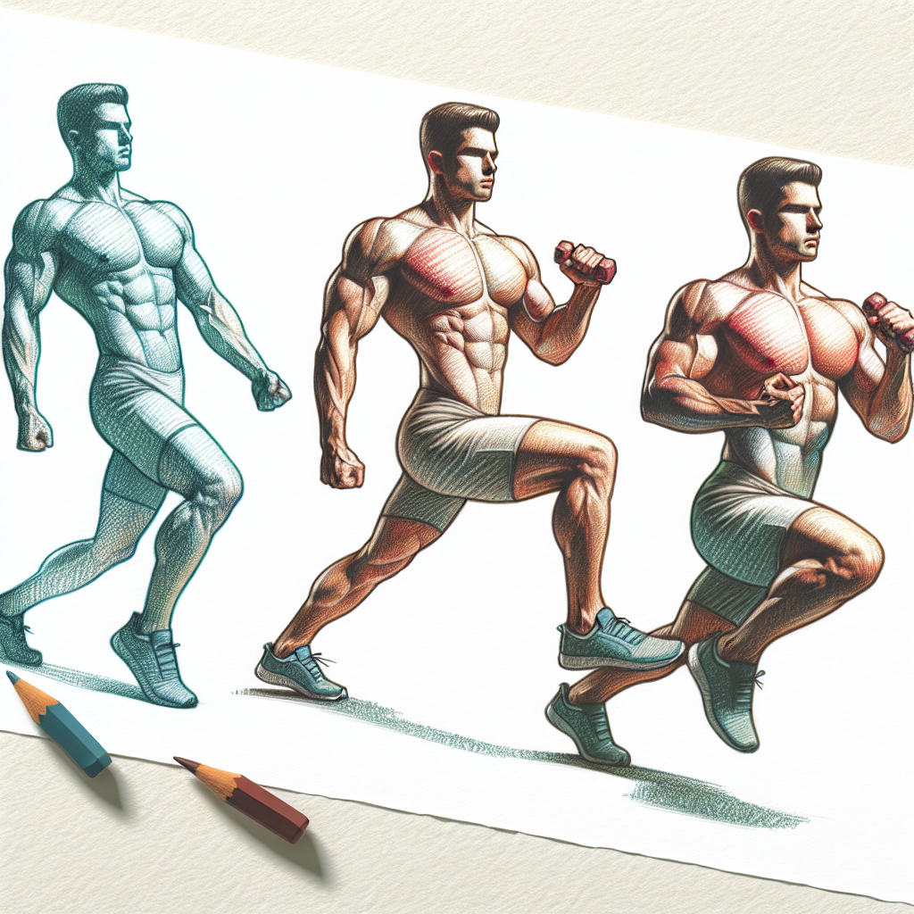 Colored-pencil illustration representing the topic: Fitness and Health