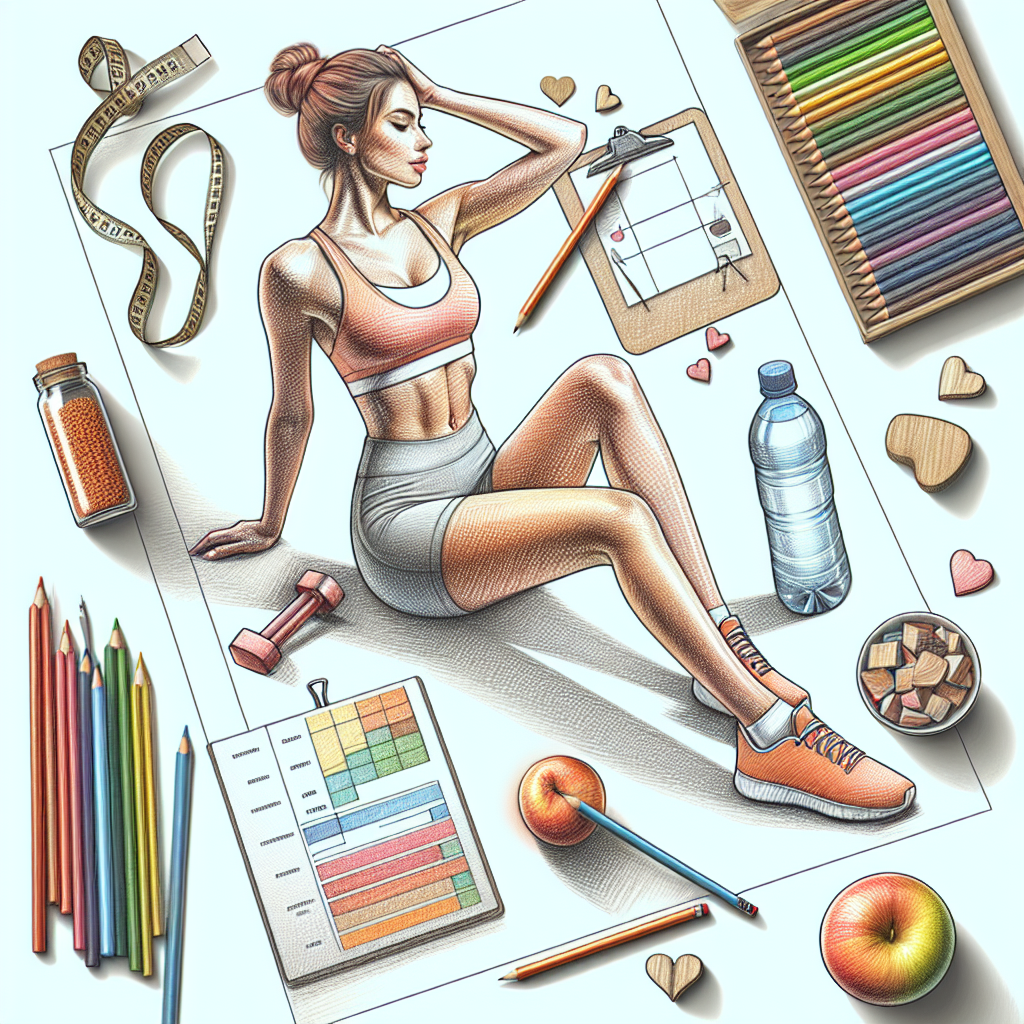 Colored-pencil illustration representing the topic: Weight Management