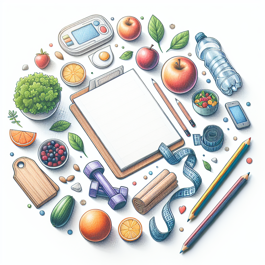 Colored-pencil illustration representing the topic: Nutrition