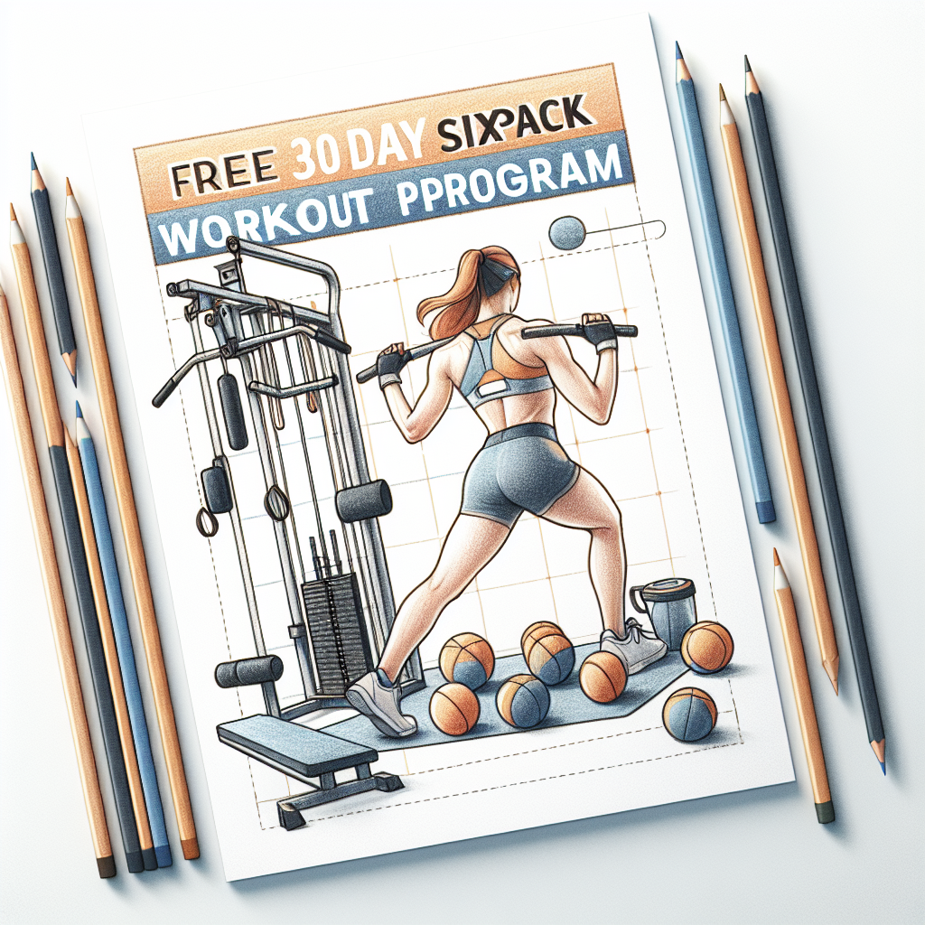 Colored-pencil illustration representing the topic: Fitness Programs