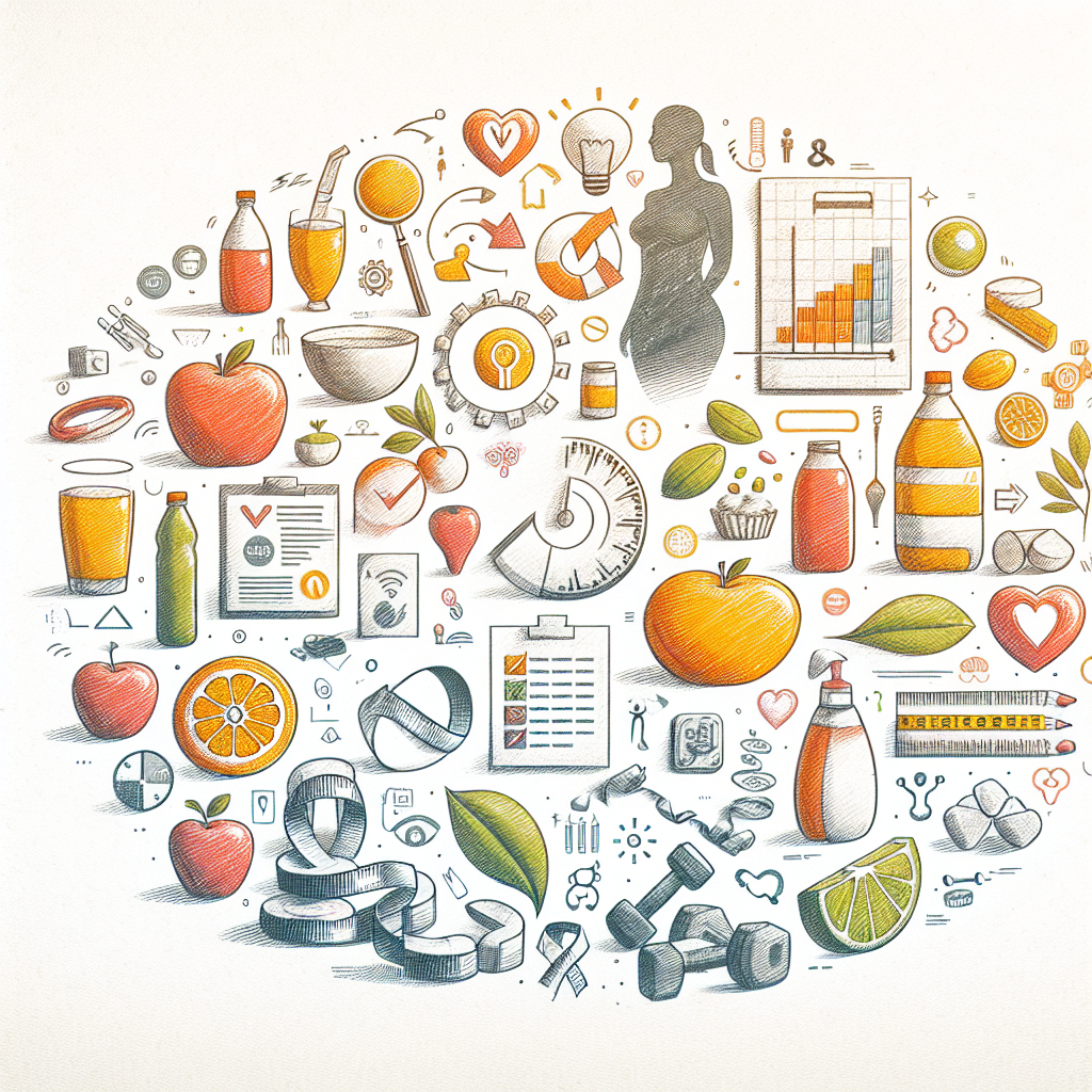 Colored-pencil illustration representing the topic: Weight Loss