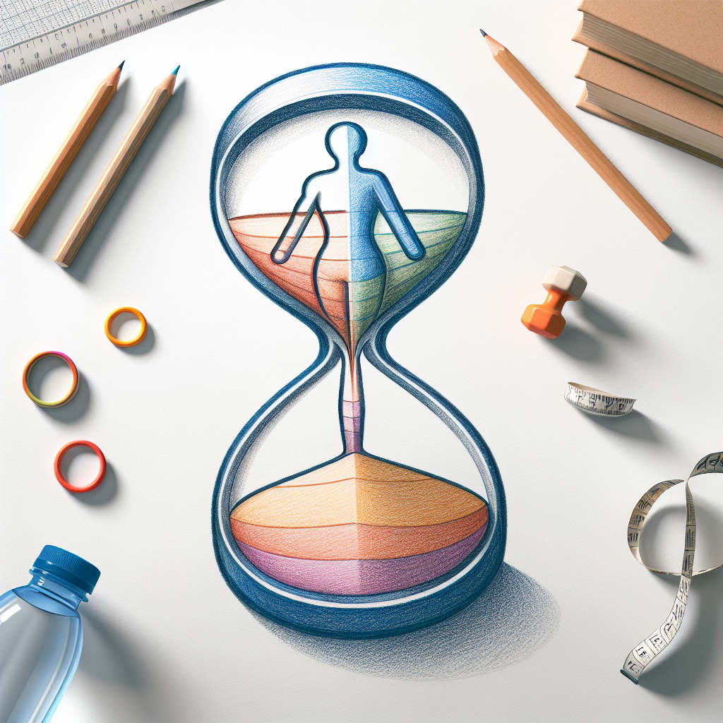 Colored-pencil illustration representing the topic: Fitness and Health