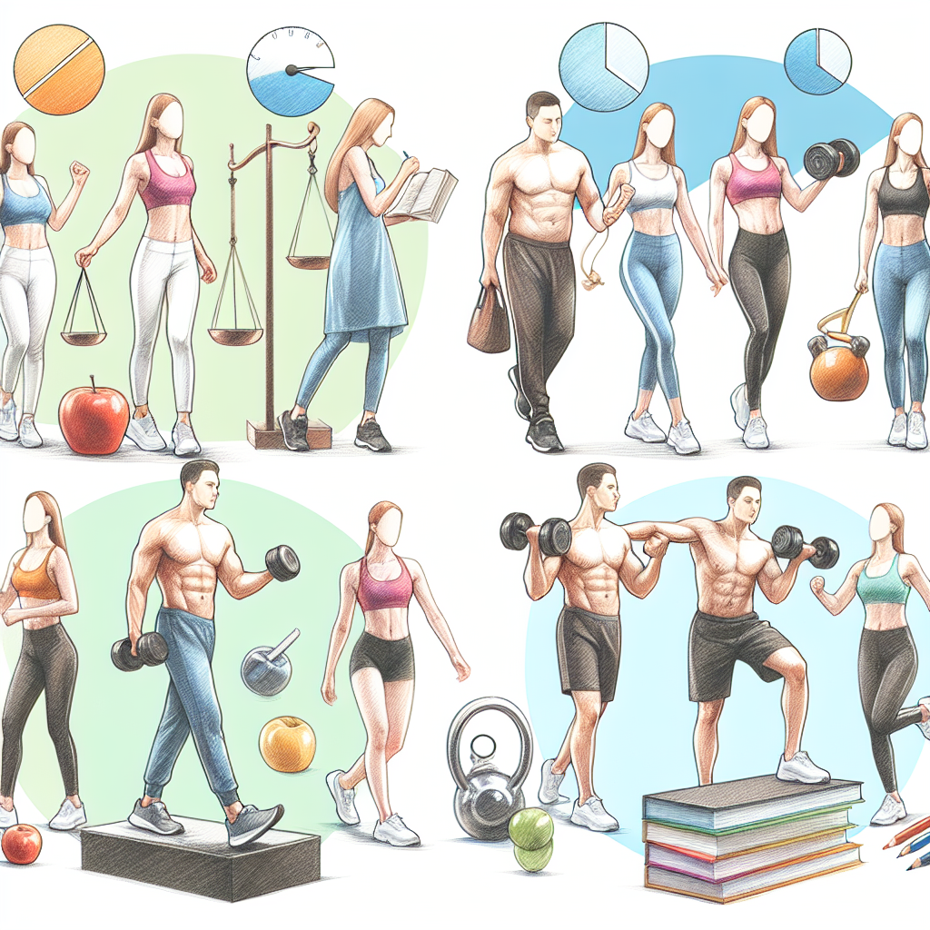 Colored-pencil illustration representing the topic: Health and Fitness