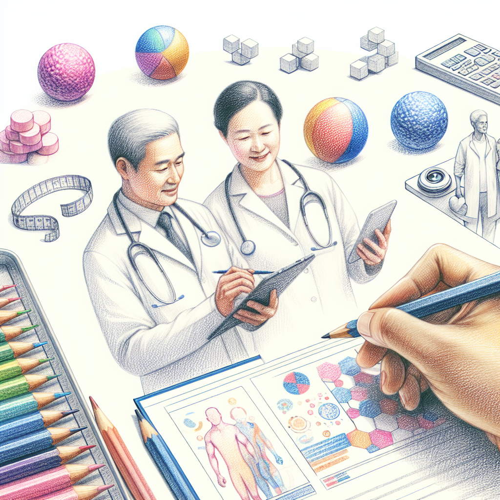 Colored-pencil illustration representing the topic: Weight Loss