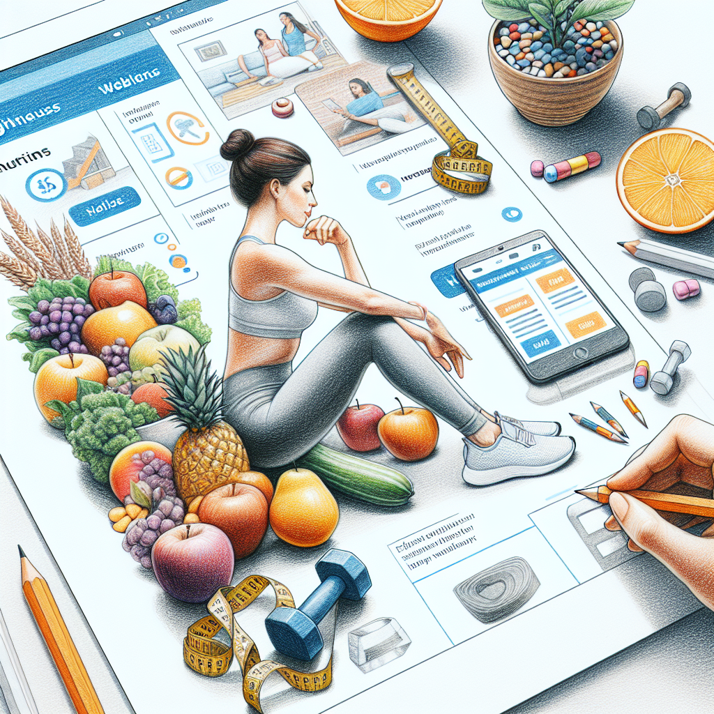 Colored-pencil illustration representing the topic: Health and Wellness