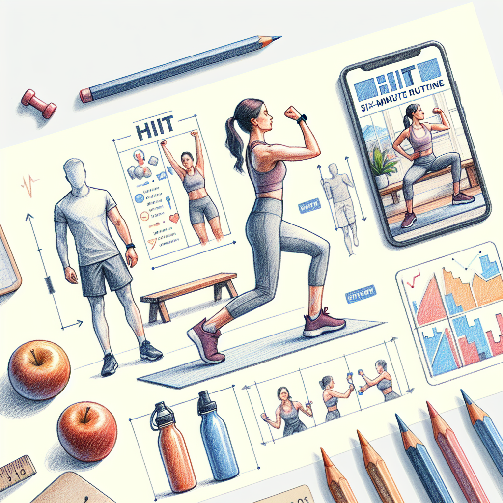 Colored-pencil illustration representing the topic: Fitness