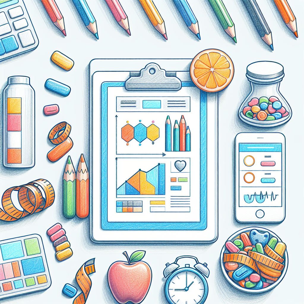 Colored-pencil illustration representing the topic: Health and Wellness