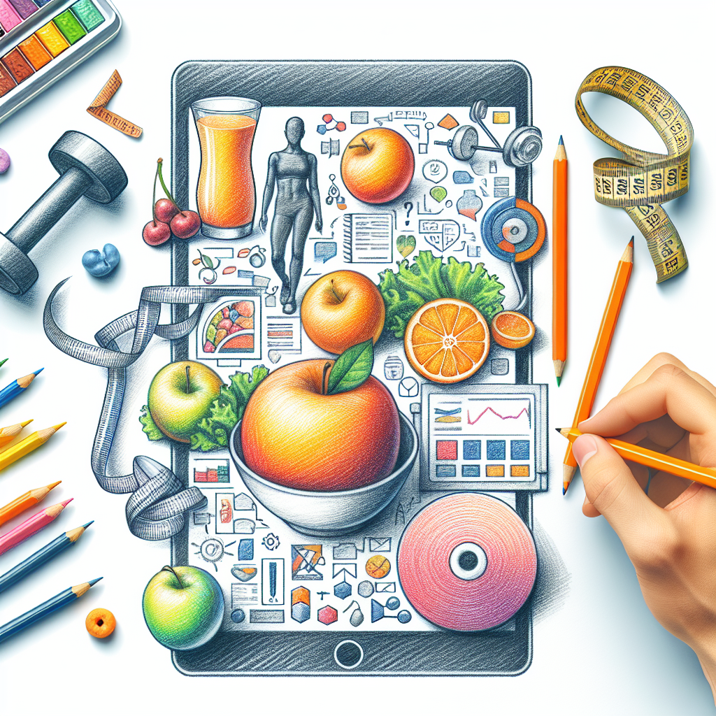 Colored-pencil illustration representing the topic: Health and Wellness