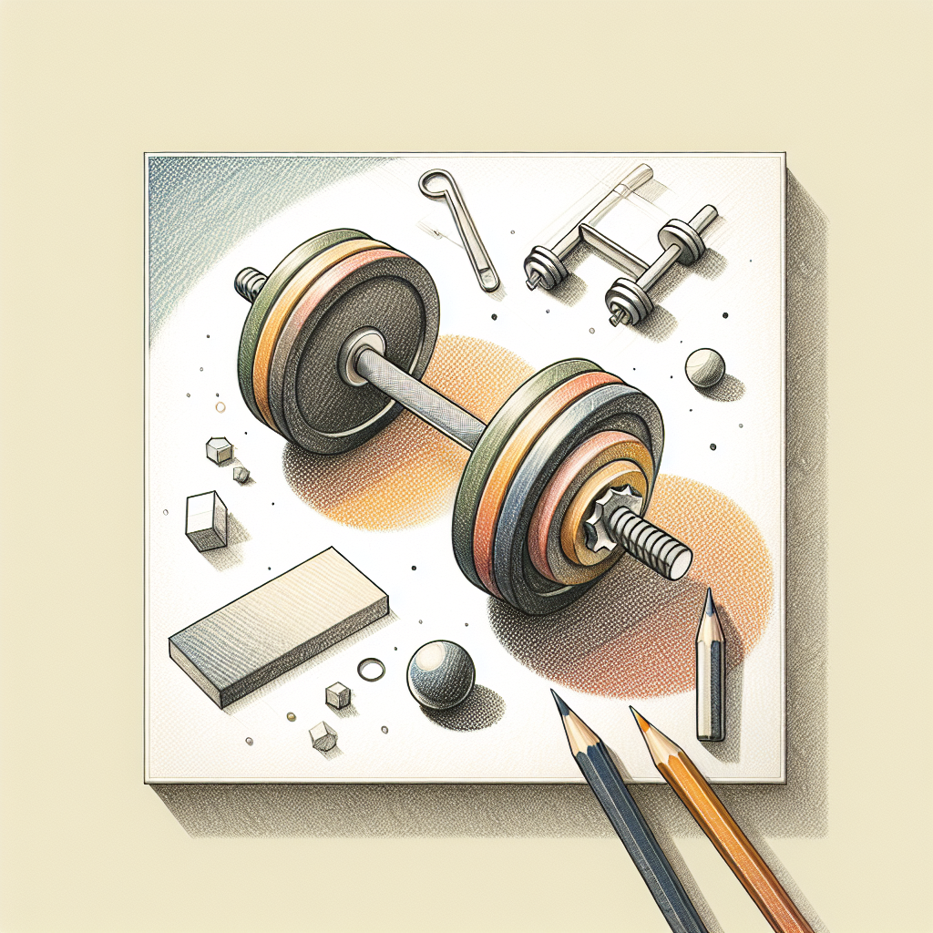 Colored-pencil illustration representing the topic: Fitness
