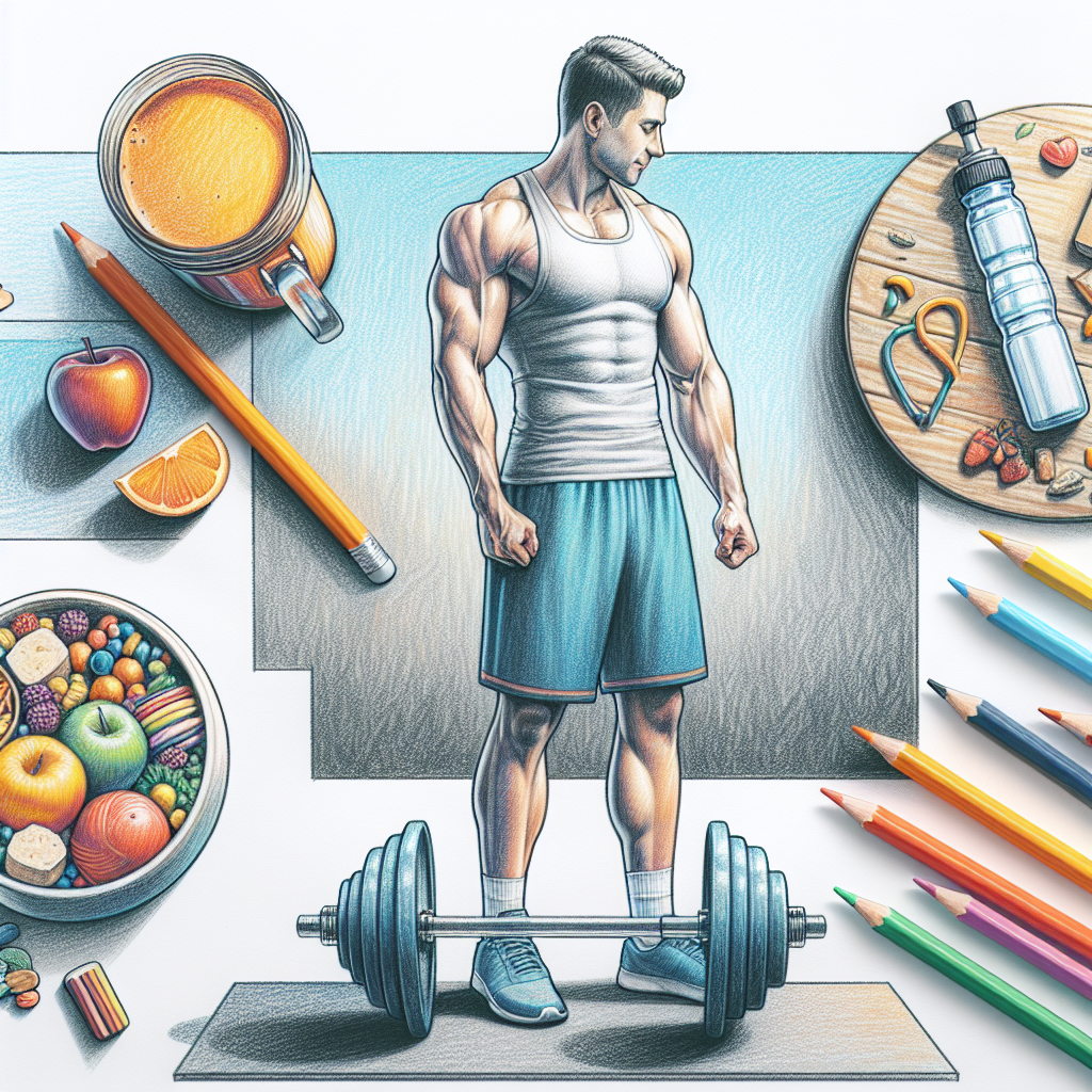 Colored-pencil illustration representing the topic: Weight Loss