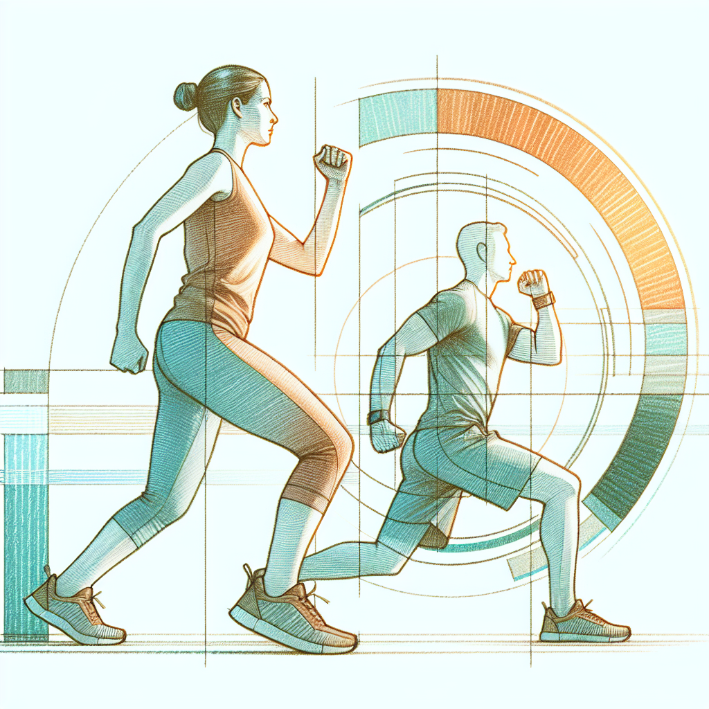 Colored-pencil illustration representing the topic: Fitness Strategies