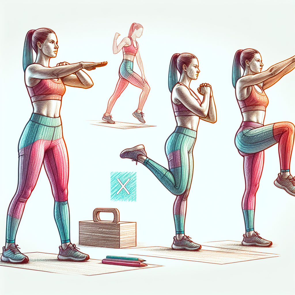 Colored-pencil illustration representing the topic: Fitness Plans