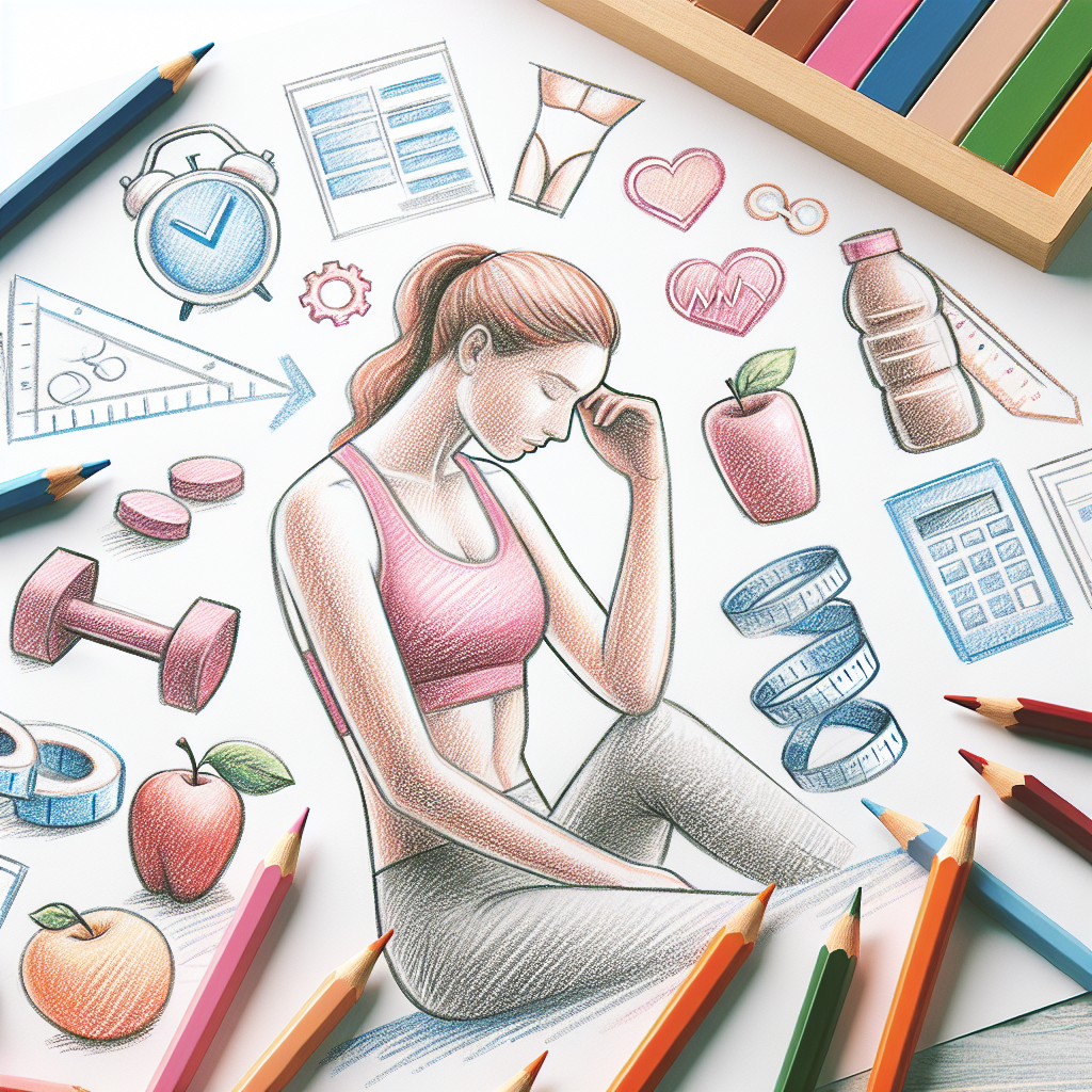 Colored-pencil illustration representing the topic: Weight Management