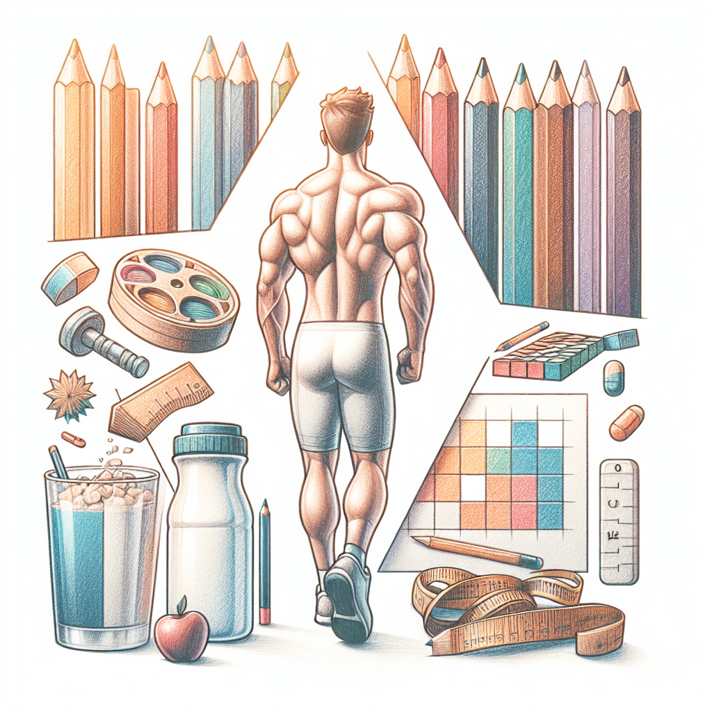 Colored-pencil illustration representing the topic: Health and Fitness