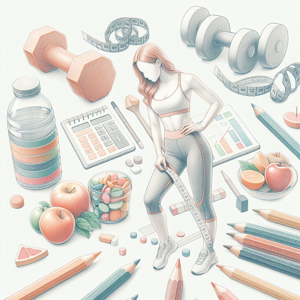 Colored-pencil illustration representing the topic: Weight Loss